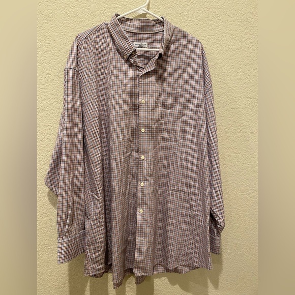 Peter Millar Other - Peter Millar long sleeve button up plaid checker performance 3X shirt